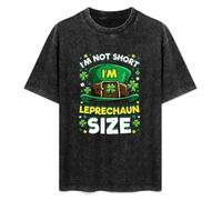 St. Patrick's Day Paddy's Irish Men's T-Shirt Unisex Black Cotton Hip Hop Print tee Shirts S