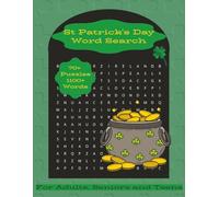 St Patrick's Day Word Search Puzzle Book: Easy-to-Read Word Search Puzzles on St Patrick's Day, Luck of the Irish, Green Beer, and More | 70+ Puzzles ... for Vacations, Holidays, and Relaxing Moments