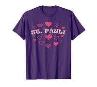 St Paulianer Hamburgo Norte de Alemania Norte Patria Camiseta, Hombre, Morado, 3XL