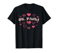 St Paulianer Hamburgo Norte de Alemania Norte Patria Camiseta, Hombre, Negro, 3XL