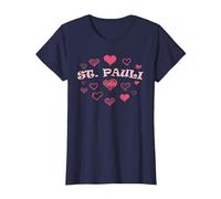 St Paulianer Hamburgo Norte de Alemania Norte Patria Camiseta, Mujer, Azul Marino, 3XL