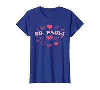 St Paulianer Hamburgo Norte de Alemania Norte Patria Camiseta, Mujer, Azul Real, 3XL