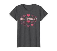St Paulianer Hamburgo Norte de Alemania Norte Patria Camiseta, Mujer, Jaspeado Oscuro, 3XL