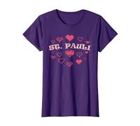 St Paulianer Hamburgo Norte de Alemania Norte Patria Camiseta, Mujer, Morado, 3XL