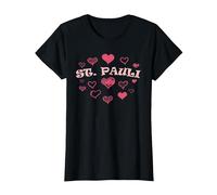 St Paulianer Hamburgo Norte de Alemania Norte Patria Camiseta, Mujer, Negro, 3XL