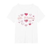 St Paulianer Hamburgo Norte de Alemania Norte Patria Camiseta, Mujer Tallas Grandes, Blanco, 1XL Grande