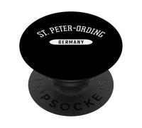 St Peter-Ording Camisa Estilo Clásico San Pedro Alemania PopSockets PopGrip Adhesivo
