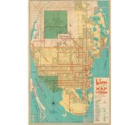 St. Petersburg Florida Map Journal: Vintage Map Notebook