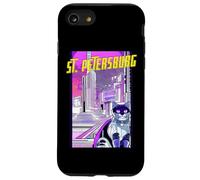 St. Petersburg Gato Anime Paisaje Urbano Florida EE. UU. Carcasa para iPhone SE (2020) / 7 / 8