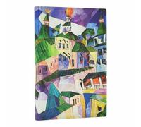 St. Petersburg (Lentulov's Cityscapes) Mini Lined Softcover Journal (Elastic Band Closure)
