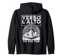 St Pier Giorgio Frassati Verso L'alto Montañas Escalador Sudadera con Capucha