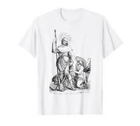 St Roch Perro patrón Santo de Perros Mascota católica Arte Camiseta