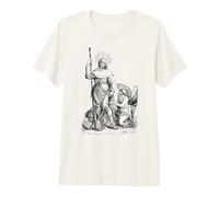 St Roch Perro patrón Santo de Perros Mascota católica Arte Camiseta Premium
