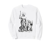 St Roch Perro patrón Santo de Perros Mascota católica Arte Sudadera