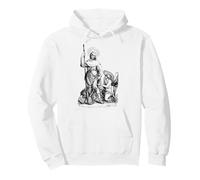 St Roch Perro patrón Santo de Perros Mascota católica Arte Sudadera con Capucha