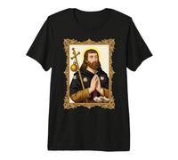 St Roch Vintage Católico Arte Patrón de los Perros Camiseta Premium