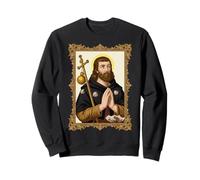 St Roch Vintage Católico Arte Patrón de los Perros Sudadera
