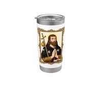 St Roch Vintage Católico Arte Patrón de los Perros Vaso térmico de acero inoxidable de doble pared