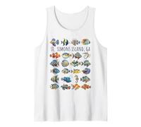 St Simons Island GA - Diseño de Peces Coloridos Camiseta sin Mangas