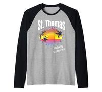 St Thomas Making Memories Matching Familia Vacaciones Playa Camiseta Manga Raglan
