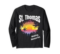 St Thomas Making Memories Matching Familia Vacaciones Playa Manga Larga
