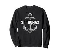 St. Thomas USVI Ancla Vintage Sudadera