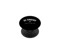 St. Timothy Catholic Patron Christian Saint PopSockets PopGrip Adhesivo