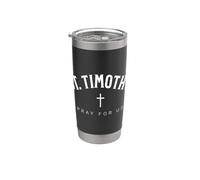 St. Timothy Catholic Patron Christian Saint Vaso térmico de acero inoxidable de doble pared