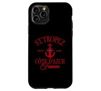 St. Tropez Costa Azul Francia Vela Ancla Vintage Carcasa para iPhone 11 Pro