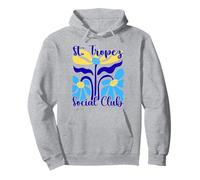 St. Tropez Social Club Riviera Francesa Abstracto Boho Flores Sudadera con Capucha