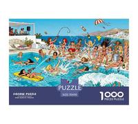 St Tropez Yacht Bikini Puzzle De Madera Impermeable DIY Puzzles De 1000 Piezas para Adultos Divertido Rompecabezas para Decoración del Hogar