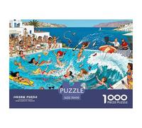 St Tropez Yacht Bikini Puzzle De Madera Impermeable DIY Puzzles De 1000 Piezas Regalos para Adultos Colorido Rompecabezas Juegos Desafiantes