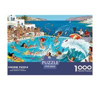 St Tropez Yacht Bikini Puzzle De Madera Impermeable Puzzles De 1000 Piezas Regalos para Adultos Imposible Rompecabezas Juegos Desafiantes