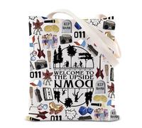 ST TV Show Merchandise Tote Bag 011 Eleven Gift Demogorgon Gift Monster Gift Friend Gift Welcome To The Upside Down Bolsa de lona, Bolsa al revés, 35*40cm