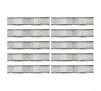 ST18 - Clavos neumáticos de acero para fijación de pared de ladrillo de cemento, 400 unidades, 18 x 6 x 2 mm, cierres plateados