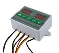 St3012 - Termostato controlador programable de doble canal con dos salidas de relé de 10 a -50 °C para rango de 110 °C ± 0,5 °C para sistemas de CA de 12 V/24 V CC 220 V (220 V)