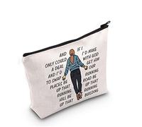 ST4 - Bolsa de Maquillaje Inspirada en programas de televisión Running Up That Hill MAX Mayfield Bolsa de cosméticos con Citas máximas Regalo ST4 Fan Gift Bolsa de Viaje con Cremallera