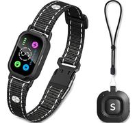 Staalguard Collar Antiladridos Perros y Adiestramiento 2 en 1 sin Descarga | Corrige ladridos en modo automático o manual con mando a distancia, pitido y vibración progresiva, impermeable IP67 - Negro