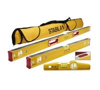 Stabila 96M Magnetic Level Set Kit - 48"/24" Torpedo and Case,Yellow