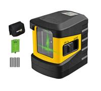 STABILA LAX 60G - Láser de líneas cruzadas (60 G, autonivelante, alcance máximo: 30 m, incluye placa objetivo, funda para cinturón, pilas AA)