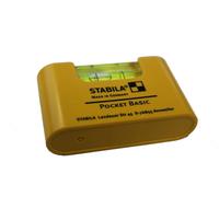 STABILA Nivel De Burbuja Básico Bolsillo Amarillo Doble Cara Mini 17773