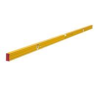 STABILA Nivel de burbuja tipo 80 AS-2 200 cm, perfil de aluminio reforzado, 1 libélula horizontal, 2 libélulas verticales, tapón antideslizante integrado, fabricado en Alemania