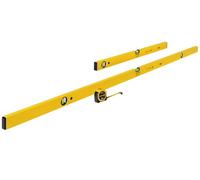 STABILA Niveles de burbuja Classic KIT 70-3-180, 3 piezas: tipo 70-2/180 cm, tipo 70/80 cm, BM 150/3 m