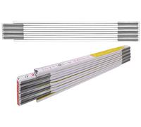 Stabila Regla De Madera 2 M Blanca/Amarilla Tipo 617 Medidores Cinta Métrica