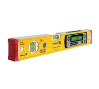STABILA TECH 196 DL - Nivel de burbuja digital (resistente al agua y al polvo, IP67, 2 pantallas digitales, sin calibración, con bolsa, 40 cm)