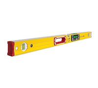 STABILA TECH 196 DL - Nivel de burbuja digital (resistente al agua y al polvo según IP 67, 2 pantallas digitales, sin calibración, con bolsa, 100 cm)