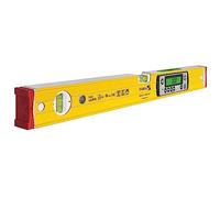 STABILA TECH 196M DL - Nivel de burbuja digital (resistente al agua y al polvo, IP67, 2 pantallas digitales, sin calibración, con bolsa, 61 cm)
