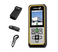 STABILA Telémetro láser LD 530 BT, Bluetooth 5.0, detección de Objetivos Digitales, Rango máximo de medición de 200 m, 17 Funciones (Incluyendo inclinómetro), IP 54, Bolsa, Correa de Mano, batería