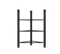 Stability - Estante de almacenamiento de pelotas de gimnasio de 3 a 7 niveles para yoga y medicina con soporte triangular, ideal para gimnasios en casa, estudios y clubes de fitness