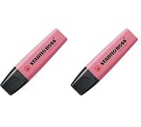 STABILO 4006381557955 Rotulador boss fluorescente 70 pastel rosa cerezo en flor (Paquete de 2)